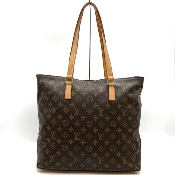 LOUIS VUITTON Authentic Brown Monogram Canvas Tote Bag
